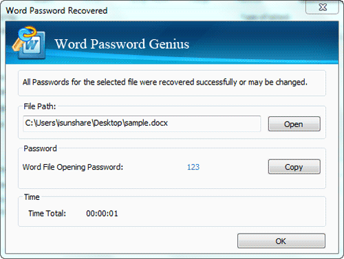 word password genius recovered password