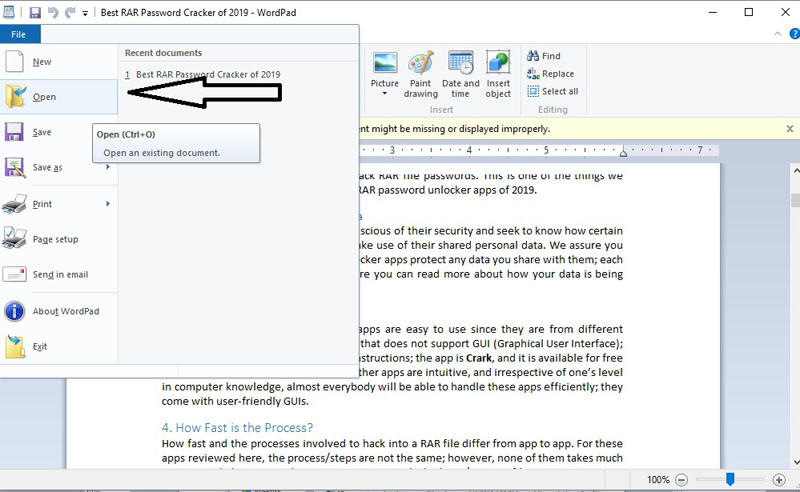 add an editable area in a protected word document
