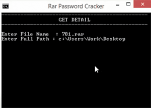 break rar password