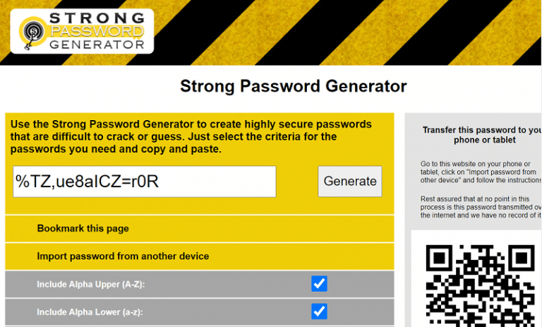 passwords generator