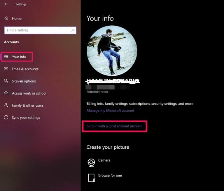 how to sign out of microsoft account on iphone change password