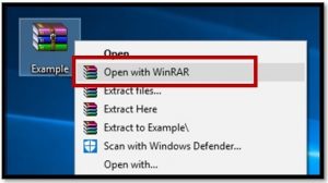 download and install winrar or 7zip