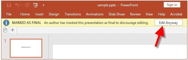 edit protected powerpoint presentation